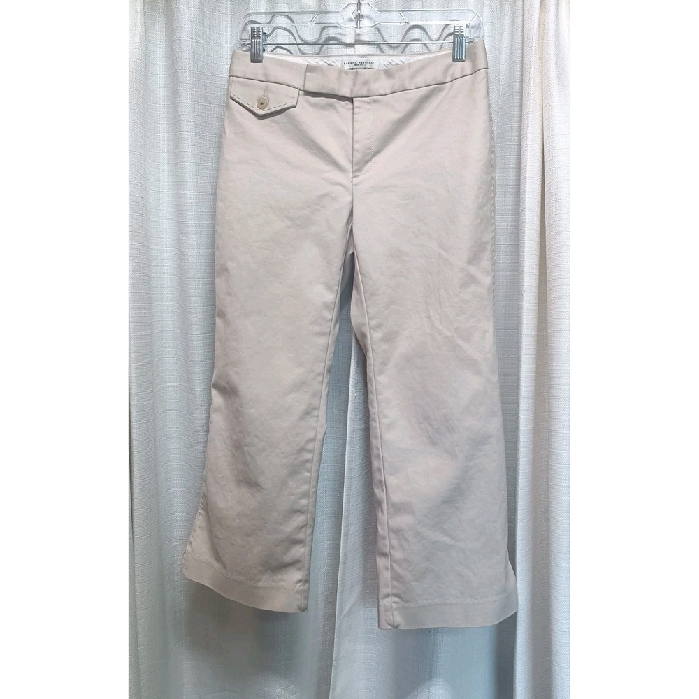Banana Republic Women's Size 2 Beige Martin Wide Leg Vtg Pants